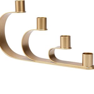 Gold Metal Candle Holder - 4 arm