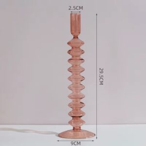 06-Glass Candle Holder – Rosewood -Model 01