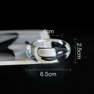 Round-Shaped Clear Glass Candlestick