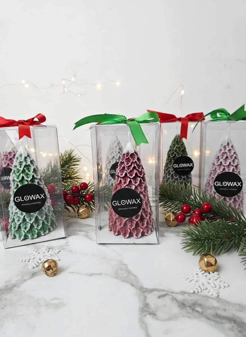 Pine Christmas Scented Tree Candle - Image 4