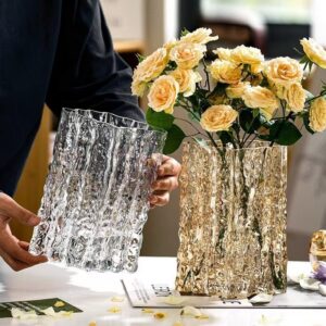 Glass Vase Modern - Amber